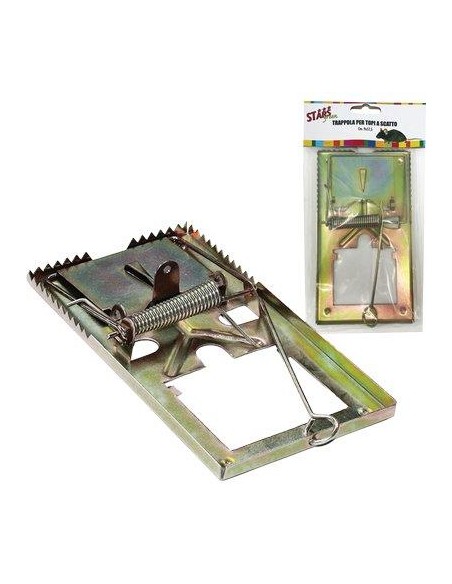 TRAPPOLA TOPI A SCATTO STARS ACCIAIO MM 90X175