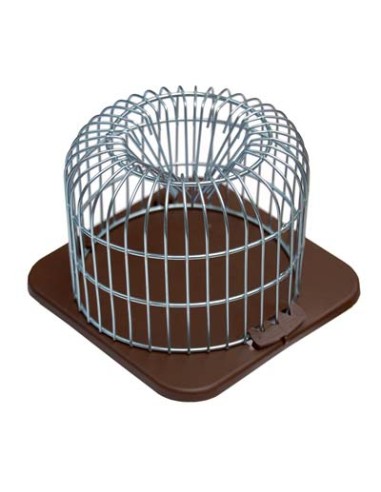 TRAPPOLA TOPI ROTONDA FONDO PLASTICA/ACCIAIO ZINC CM 12X12