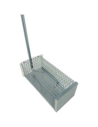 TRAPPOLA TOPI A GALLERIA ACCIAIO ZINC CM 13X31 H.CM 11