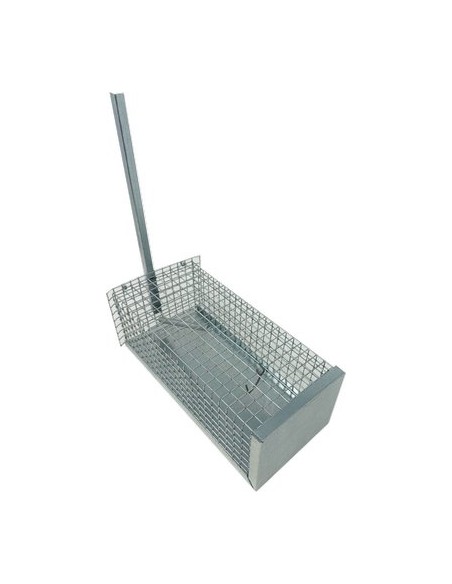 TRAPPOLA TOPI A GALLERIA ACCIAIO ZINC CM 13X31 H.CM 11