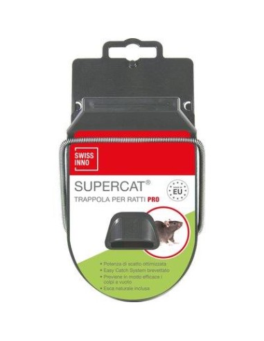 TRAPPOLA TOPI SUPERCAT PRO MAXI SWISSINNO PLASTICA CM 19