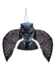 SPAVENTA VOLATILI GUFO STARS + SUPPORTO H.CM 110