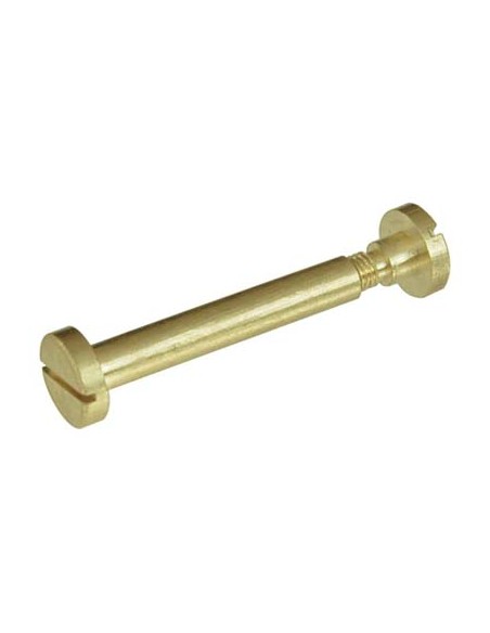 VITE GIUNZIONE MOBILI CANNOCCHIALE OTTONE ORO LUCIDO MM 6 VITE M 5 MM 25