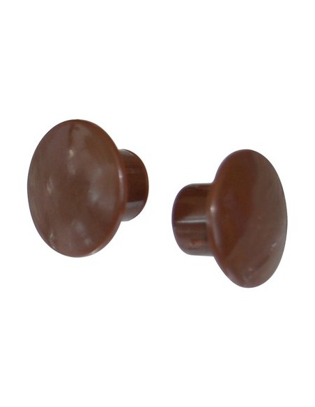 TAPPO COPRIFORO PLASTICA MARRONE MM  8