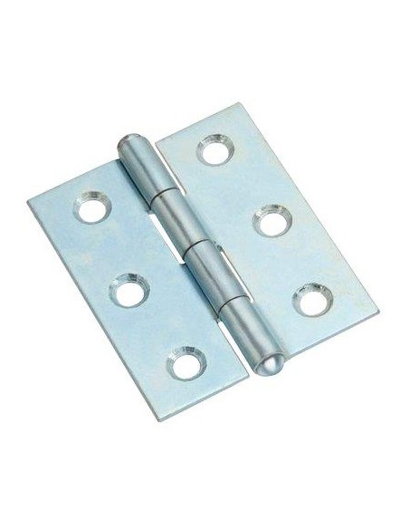 CERNIERA MEZZA LARGA 838 VALTOCE ACCIAIO ZINCATO PERNO FISSO  MM  44X37X1,4
