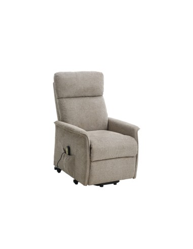 POLTRONA RECLINER RELAX ALZAPERSONA TESSUTO BEIGE