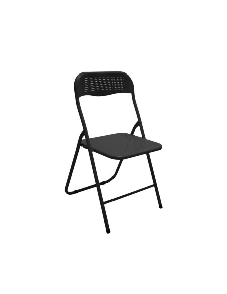 SEDIA PIEGHEVOLE METALLO POLO NERO