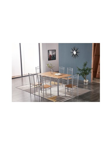 SET 6 SEDIE LEGNO CHIARO