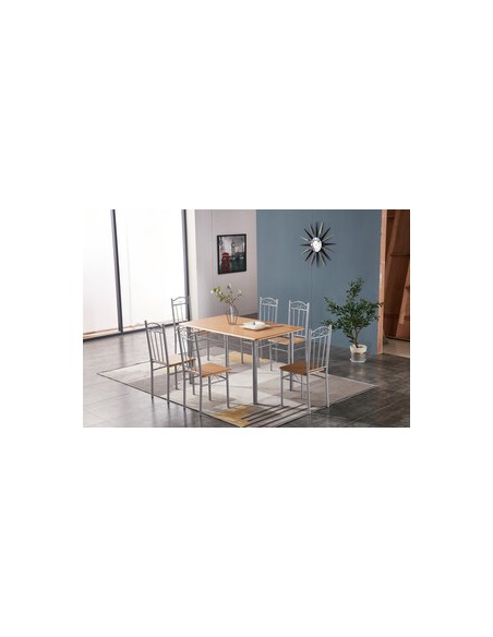 SET 6 SEDIE LEGNO CHIARO