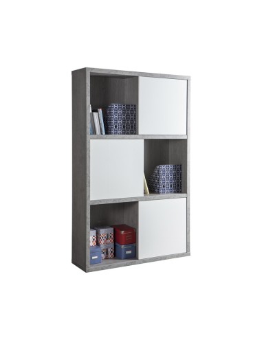 PRATICO LIBRERIA 35,5X120XH194,5 CM CEMENTO