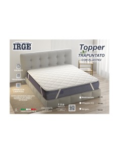 TOPPER TRAPUNTATO C/ELASTICO 1 POSTO E MEZZO IRGE