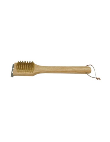 SPAZZOLA P/BARBECUE FILI OTTONE 30 CM