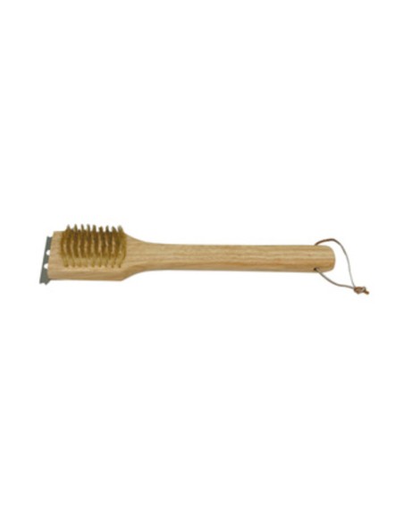 SPAZZOLA P/BARBECUE FILI OTTONE 30 CM