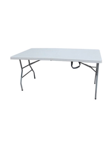 C TAVOLO IN ACCIAIO E HDPE PIEGHEVOLE 183X76XH74CM