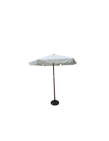 C OMBRELLONE IN LEGNO PALO 38 NAURU D2,5M BIANCO