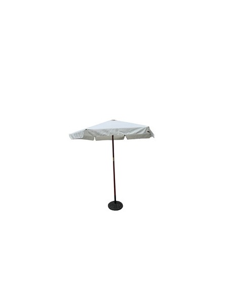 C OMBRELLONE IN LEGNO PALO 38 NAURU D2,5M BIANCO