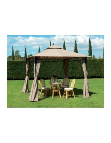 C GAZEBO ACCIAIO 3X3M CAIRO BEIGE SCURO