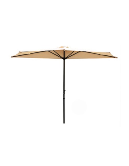 C OMBRELLONE A PARETE 1/2 TONDO D 2,7M META BEIGE