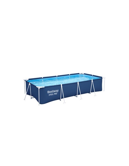 PISCINA STEEL PRO C/TELAIO E POMPA 400X211X81 56424