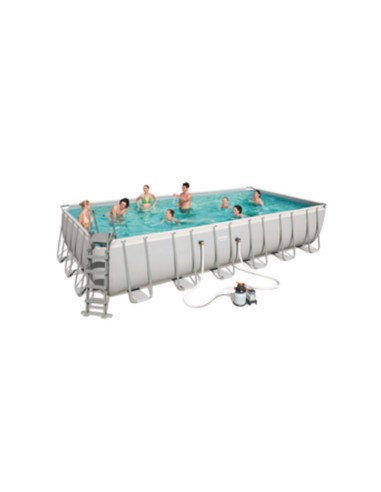 PISCINA POWER STEEL C/TELAIO E ACCES 732X366X132 56475