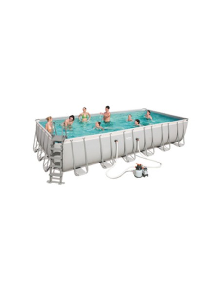 PISCINA POWER STEEL C/TELAIO E ACCES 732X366X132 56475
