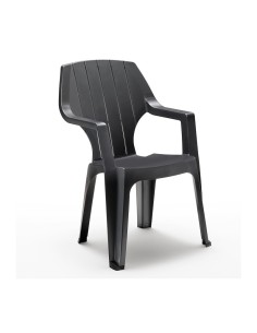 POLTRONA RESINA ALTA ANTRACITE