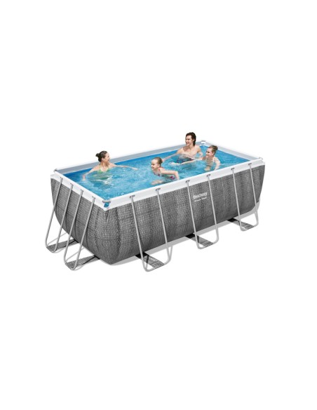 PISCINA POWER STEEL C/TELAIO E ACCES 412X201X122 56722