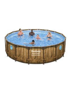 PISCINA POWER STEEL C/TELAIO E ACCES D 488X122 56725