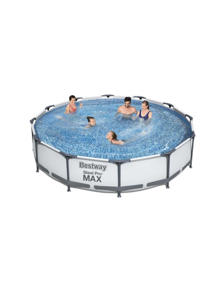 PISCINA STEEL PRO MAX C/TELAIO E POMPA D 366X76 56416