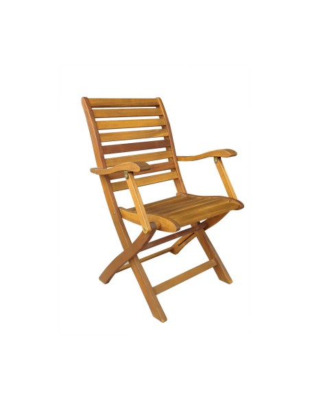 SEDIA LEGNO PIEGHEVOLE C/BRACC 56X60XH90 ALBIZIA