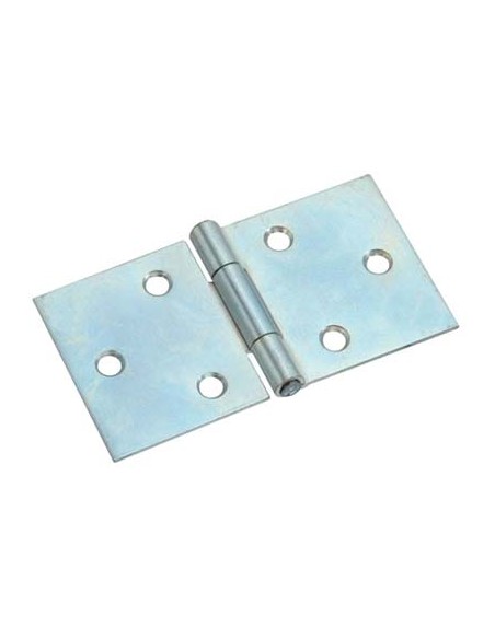 CERNIERA RETTANGOLARE PESANTE 816 VALTOCE ACCIAIO ZINCATO PERNO FISSO MM 64X110X2,0