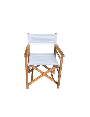C SEDIA REGISTA LEGNO PIEGHEVOLE CINEMA BIANCO