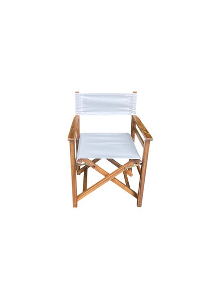 C SEDIA REGISTA LEGNO PIEGHEVOLE CINEMA BIANCO