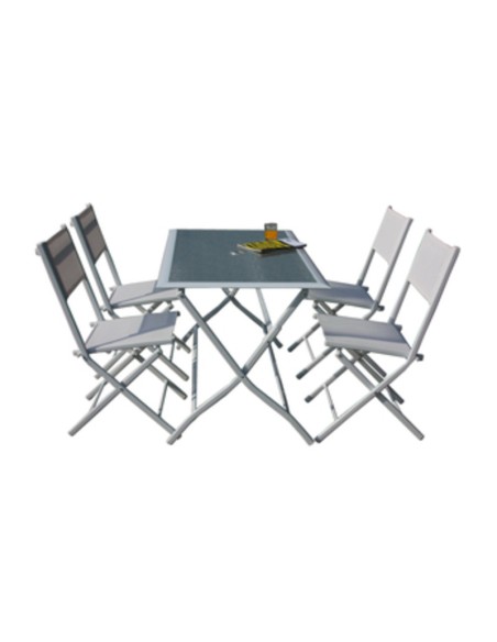 SET TAVOLO + 4 SEDIE PIEGHEVOLE ASTRO
