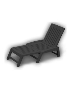 LETTINO IN RESINA ORFEO ANTRACITE