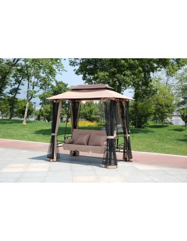 C DONDOLO HAREM IN ACCIAIO C/MOSCHIERA BEIGE SC