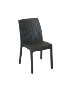 SEDIA RESINA VIRGINIA 47X59XH86 CM ANTRACITE