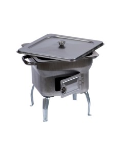 BARBECUE IN ACCIAIO FORNACELLA 25X25XH24 CM