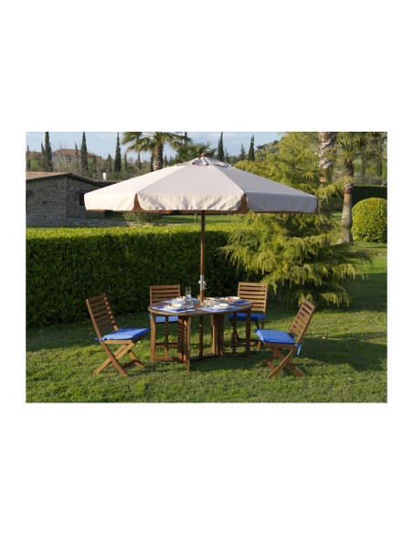 C OMBRELLONE IN LEGNO PALO 48 CUBA D 3,0M