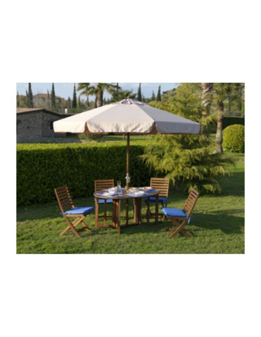 C OMBRELLONE IN LEGNO PALO 48 CUBA 3X3M