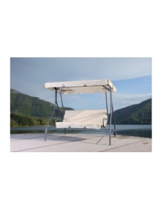 C DONDOLO BREZZA ACCIAIO A 3 POSTI BEIGE