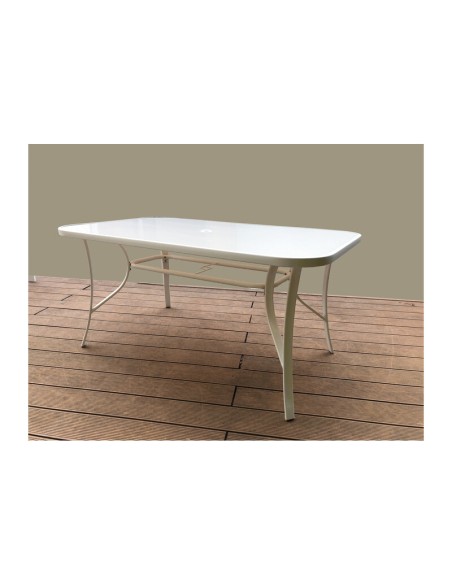 TAVOLO GIOVE RETTANGOLARE 150XH90 CM CREMA