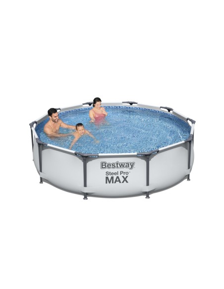 PISCINA STEEL PRO MAX C/TELAIO E POMPA D 305X76 56408