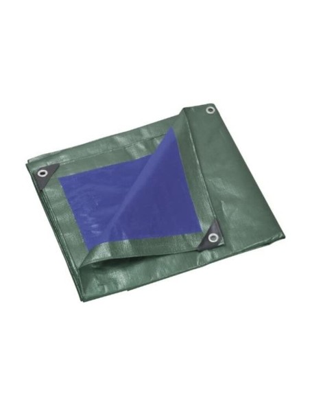 C TELO OCCHIELLATO PE VERDE/BLU  8X12M 130GR
