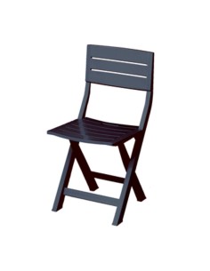 SEDIA RESINA GILDA PIEGHEVOLE ANTRACITE