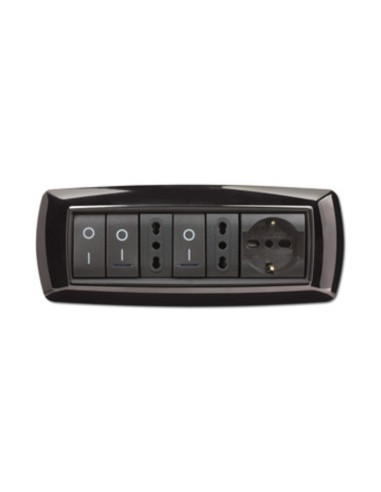 PLACCA LIFE LIVING PLAST NERO 7P