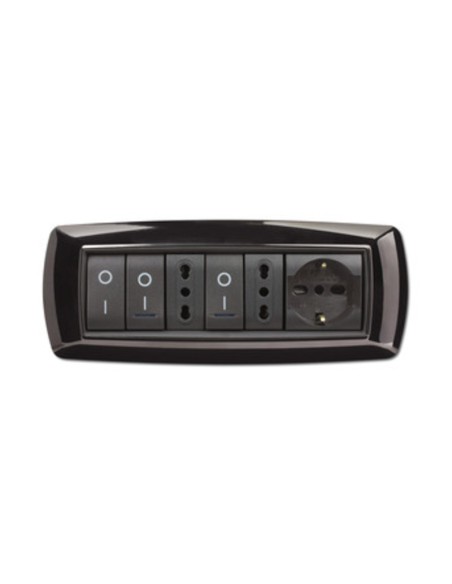 PLACCA LIFE LIVING PLAST NERO 7P
