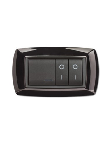 PLACCA LIFE LIVING PLAST NERO 4P