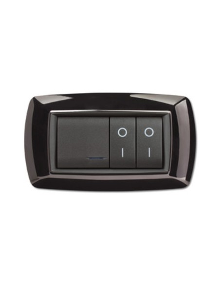 PLACCA LIFE LIVING PLAST NERO 4P