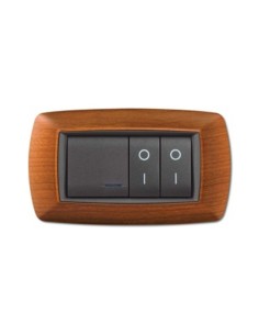 PLACCA LIFE LIVING PLAST LEGNO CHIARO 4P